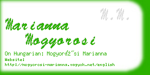 marianna mogyorosi business card